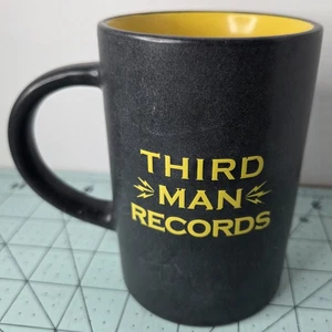 Third Man Records Yellow Black Ceramic Mug Jack White - USED - Picture 1 of 5