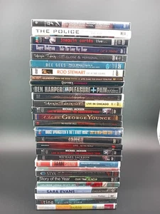 Lot Of 21 Live Concert Music DVD Police/ Rod Stewart/Styx/Bee Gees/Sting/ Jonas - Picture 1 of 7
