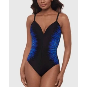 Miraclesuit Temptress One Piece Swimsuit Paka Mayan Women's Size 16 Shaping - Picture 1 of 11