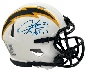 LaDainian Tomlinson Signed Lunar Eclipse Mini Helmet w/ "HOF 17" BAS Witnessed - Picture 1 of 8