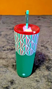 Starbucks 2024 24 oz Venti Taza Raro Wicked Sip o vaso de café de paja - Imagen 1 de 6