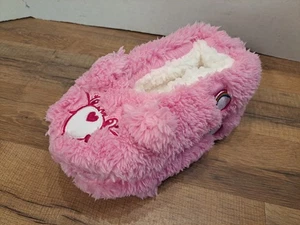 Damen Rosa Care Bears Pull-On Hausschuhe Socken mit Greiflingen - Cheer Bear - S/M - Bild 1 von 4