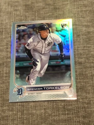 2022 Topps Chrome Spencer Torkelson #USC100 Refractor Rc /299 Rookie Tigers Rare - Image 1 of 3