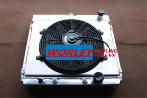 Radiador 44 mm + cubierta para Ford Mustang, Mercury Cougar 289.302.351 con CA V8 67-69 - Imagen 1 de 19