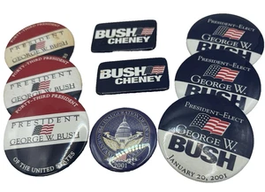 George Bush 2001 Presidential Political Pin Button New Lot. - Picture 1 of 4