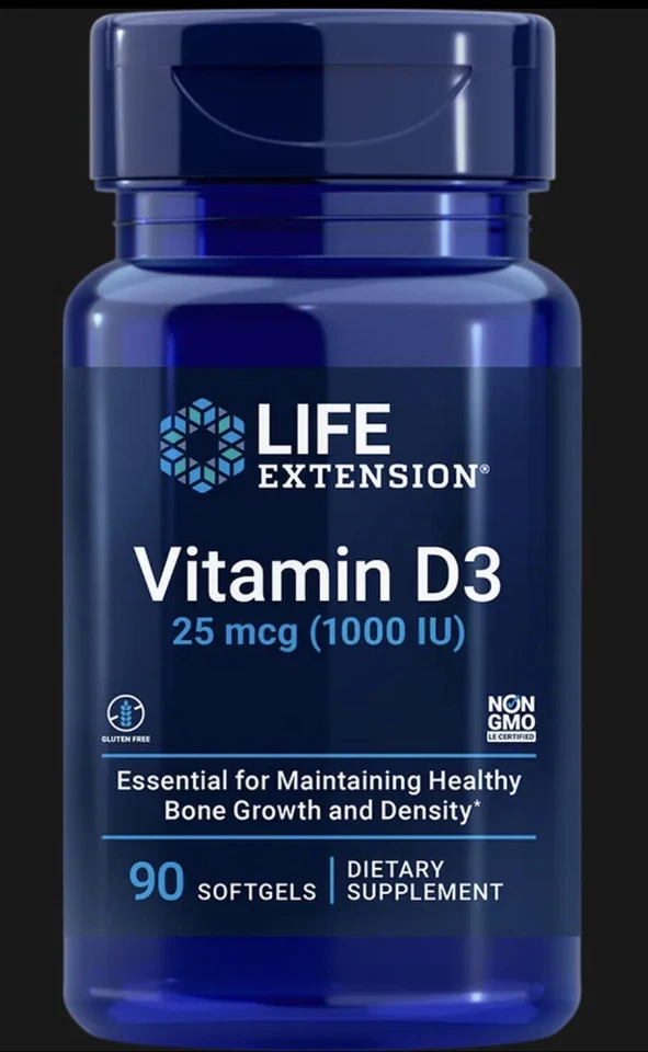 Life Extension Vitamin D3 1000 IU 90 Softgels
