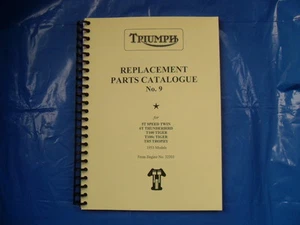 TRIUMPH PRE-UNIT PARTS BOOK FOR 1953 6T,5T,TR5,T100+C - Picture 1 of 1