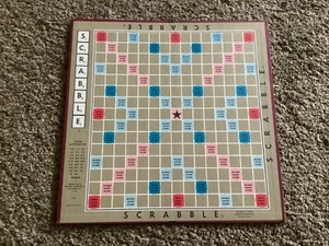 SCRABBLE Replacement GAME BOARD ONLY From 1976 Game EUC - Picture 1 of 1