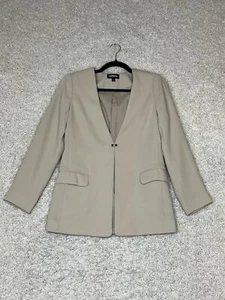Express Blazer Womens 4 Beige Single Breasted Preppy Academia Career Old Money - Picture 1 of 12