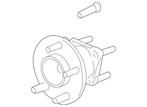 Cubo de roda e rolamento genuínos GM 2004-2010 Chevrolet Pontiac Cobalt HHR 15798483 - Imagem 1 de 2
