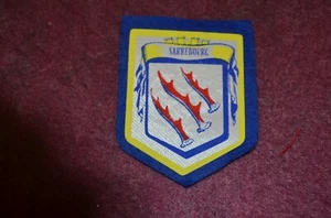 ANCIEN ÉCUSSON BISCOTTE GRECOIRE BLASON RÉGION VILLE SARREBOURG CPA - Foto 1 di 1