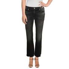 Black Orchid Denim Womens Bardot Black Mid Rise Straight Leg Jeans 26 BHFO 7102