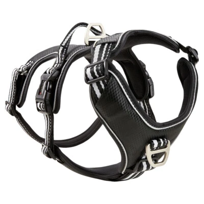 Wolters Active Pro No Escape Geschirr für ängstliche Hunde schwarz/silber - Bild 1 von 4