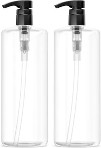 Empty Shampoo Bottles with Pumps 32Oz (2-Pack) Bpa-Free Plastic - Picture 1 of 12