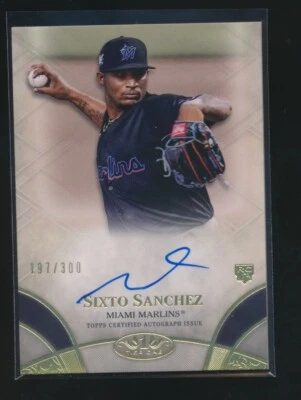 SIXTO SANCHEZ 2021 TOPPS TIER ONE RC AUTO 197/300 - Image 1 of 2
