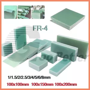 Epoxy Glass Fibre Sheet FR4 Glassfibre Resin Plate Board 1/1.5/2/2.5/3/4/5/6/8mm - Picture 1 of 14