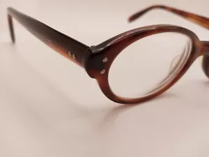 Vintage 1960s American Optical Round Tortoise 5 1/4 Eyeglass Frames - Picture 1 of 12
