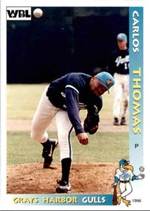 1996 Grays Harbor Gulls Grandstand #23 Carlos Thomas Memphis Tennessee TN Card
