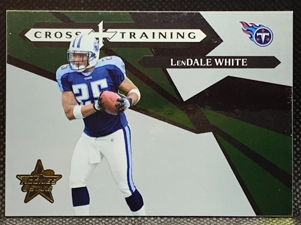 2006 Leaf Rookies & Stars Cross Training Green /100 LenDale White Rookie SP - Image 1 of 2