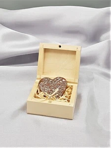 handmade ceramic fridge magnet heart in the box valentines gift - Picture 1 of 4