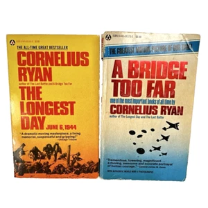 Vtg Cornelius Ryan Paperback Books - A Bridge Too Far & The Longest Day - Imagen 1 de 4