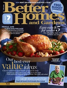 Australia Better Homes and Gardens Magazine April 2025 Best ever Value Ideas - Picture 1 of 3