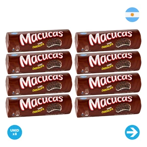 Bagley - Galletitas Macucas De Chocolate - 110gr x 8 Unidades - Picture 1 of 1