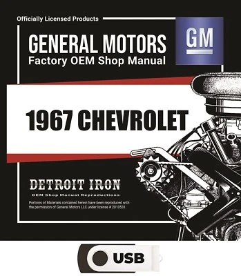 1967 Chevrolet Shop Manuals, Sales Literature & Parts Books on USB - Image 1 of 2
