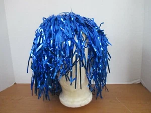 Awesome~Blue METALLIC Halloween WIG - Picture 1 of 2
