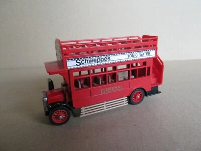 863K Matchbox Y23 AEC S Type Bus Schweppes Double Decker - Immagine 1 di 4