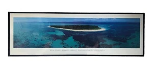 1991 Australia Queensland Great Barrier Reef Panoramic Photo Phil Gray Framed - Picture 1 of 2