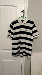 GUC Brooks Brothers striped polo navy and white size Medium