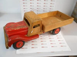 Antq588 Wooden Truck with Tipper, Vintage Toy - Picture 1 of 5