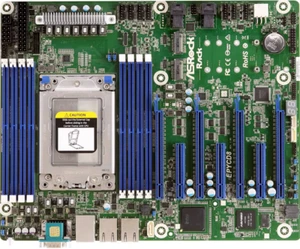 ASRock EPYCD8 Motherboard Supports EPYC 7001/7002 7 PCIE Dual M2 SSD - Picture 1 of 6