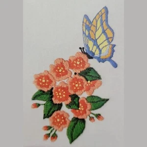 Kit de costura vintage de flores de cerezo orientales Columbia Minerva #7340 6x8 - Imagen 1 de 12