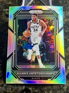 2022-23 Panini Prizm Basketball #96 Giannis Antetokounmpo Silver Prizm Bucks - Picture 1 of 2