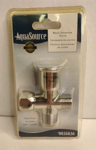 AquaSource Brass Shower Diverter Valve Chrome 0026836 New Sealed Package - Picture 1 of 2