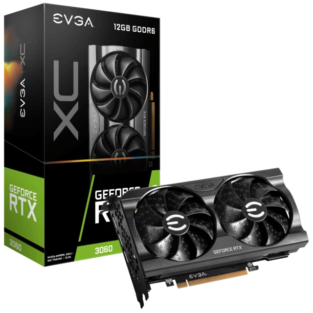 EVGA GeForce RTX 3060 XC GAMING 12GB GDDR6 Graphics Card (12G-P5-3657-KR) - Image 1 of 1