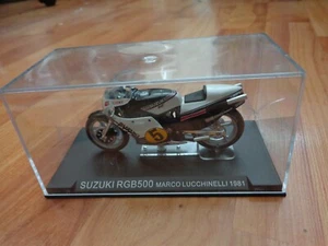 1/24 DEAGOSTINI IXO - SUZUKI RGB500 MARCO LUCCHINELLI 1981 MOTORCYCLE BIKE RARE - Picture 1 of 3