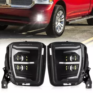 For Dodge Ram 1500 2013 2014 2015 - 2018 DRL LED Fog Lights Bumper Driving Lamps - Bild 1 von 12