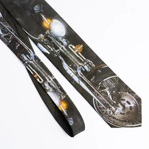 Harley Davidson "The Leading Edge" Vintage Neck Tie by Ralph Marlin, 1994 USA - Picture 1 of 14