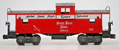 LIONEL TRAIN RAILROAD FREIGHT CAR O SCALE NICKEL PLATE ROAD 6905 CABOOSE - Image 1 of 4