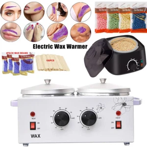 Waxing Kit Wax Heater Warmer Pot Machine Depilatory Wax Beans Body Hair Removal - Picture 1 of 28
