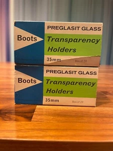 2 New Boxes Boots 24x36 super 35mm slide mounts Transparency Holders Box of 20 - Picture 1 of 3