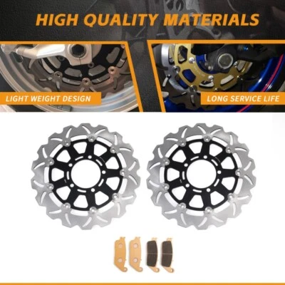 For Triumph Tiger 800 XC XR XCX XRT XRX / ABS 2011-2020 Front Brake Discs Pads - Image 1 of 4