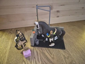 ❤️ SCHLEICH Spielset Pferde Waschplatz + 13 Teile Zubeh Pferd Mensch ❤️ - Bild 1 von 5