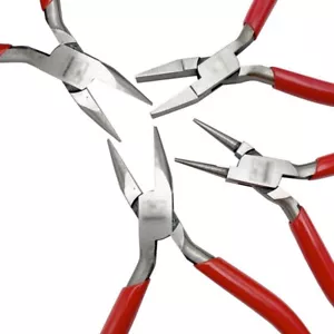 130mm needle-nose/round-nose/flat-nose jewelry making pliers with PVC handle - Picture 1 of 6