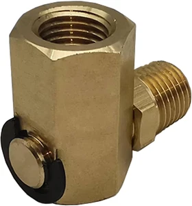 50310 Drehgelenk für Luftschlauchtrommel 1/4" FPT * 1/4" MPT 90 Grad Schwenkverschraubung - Bild 1 von 12