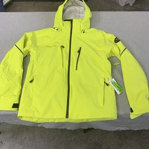 Obermeyer Raze Ski Jacket Men's Size Small Removable Hood Yellow Alpine  NEW - Picture 1 of 20