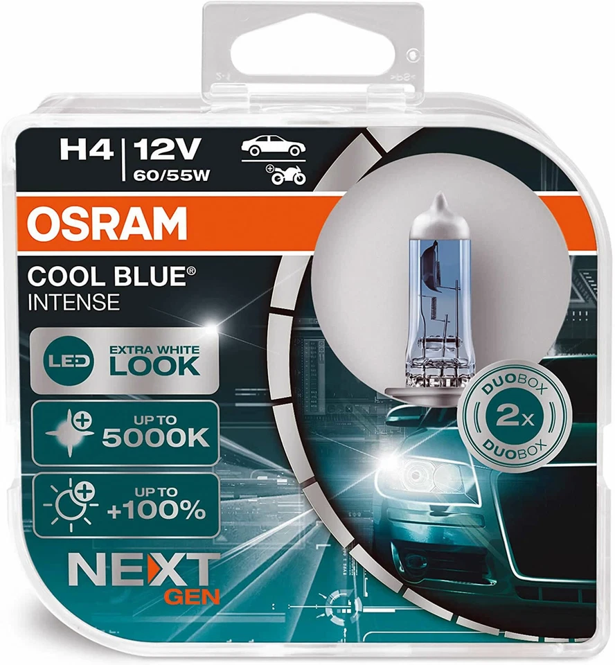 COOL BLUE INTENSE 64193CBN-HCB 12V 60/55W Halogen OSRAM H4